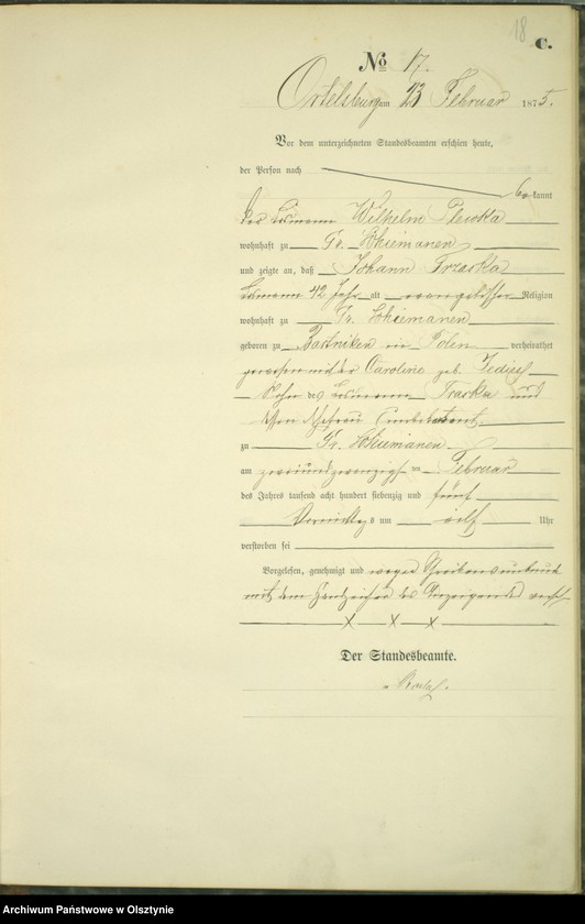 image.from.unit.number "Haupt-Sterbe-Register Nr 1 - 78"