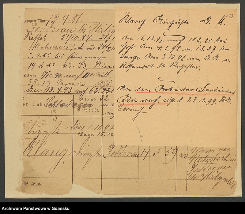 image.from.unit.number "Karty meldunkowe: Klang - Klatt J."