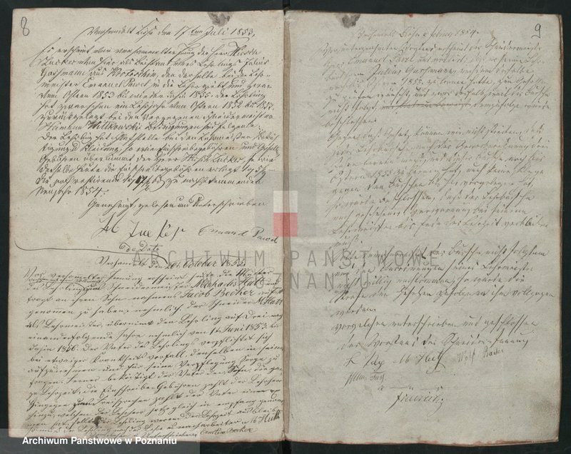 image.from.unit.number "[Protokolarz cechu krawców w Lesznie]. Wpisy uczniów, wyzwolin, rejestry dochodów i rozchodów"