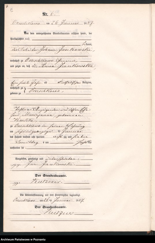 Obraz 9 z jednostki "Księga zgonów"