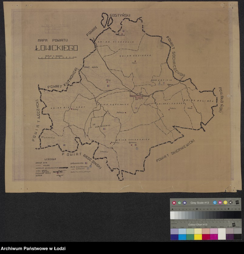 Obraz 1 z jednostki "Mapa powiatu łowickiego"