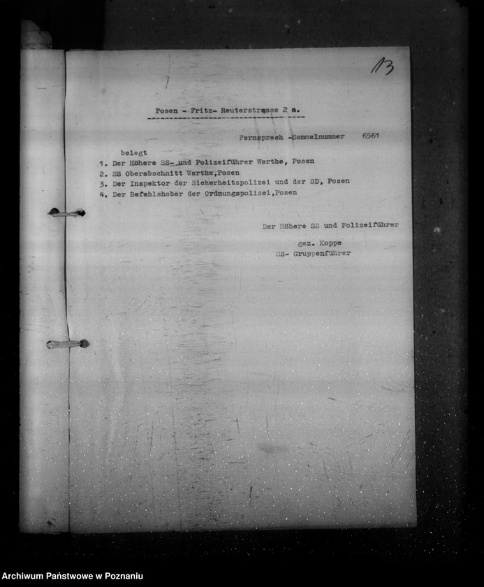 Obraz 17 z jednostki "Verzeichnis von Behördenadressen"