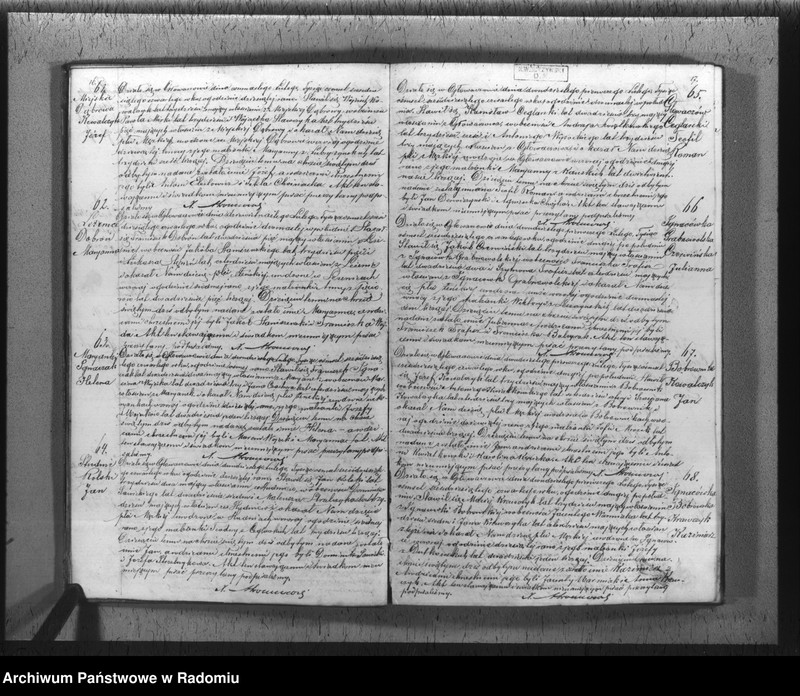 image.from.unit.number "[Duplikat akt urodzeń, małżeństw i zgonów parafii rzym.-kat. Głowaczów 1864 r.]"