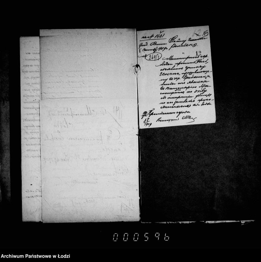 Obraz 16 z jednostki "Ob otkrytji novych ulic po zemljam prisoedinennym k gorodu Lodzi"