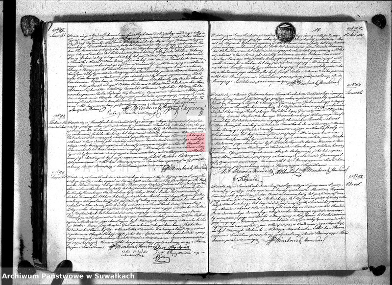 image.from.unit.number "Duplikat akt urodzeń, małżeństw i zgonów wyz. rzym. - kat. w Suwałkach 1855r."