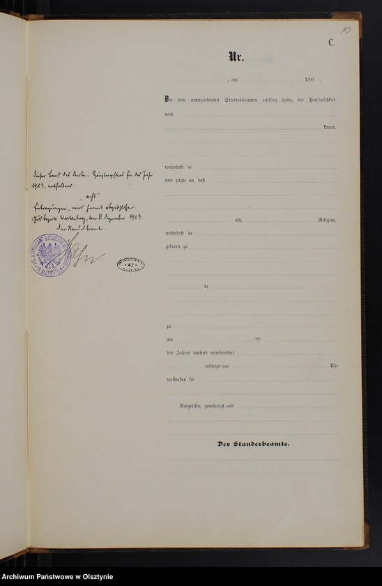 image.from.unit.number "Sterbe-Haupt-Register Nr 1 - 8"