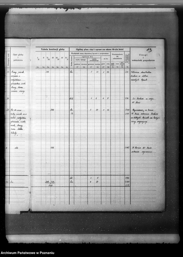 Obraz 17 z jednostki "Plan urządzenia gospodarstwa leśnego lasu majątku Strzępiń w powiecie nowotomyskim 1932-1942"