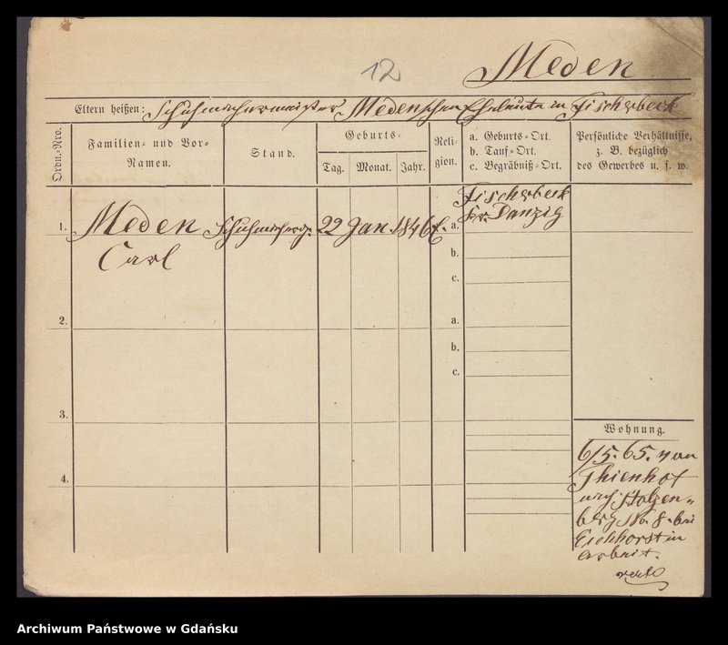 image.from.unit.number "Karty meldunkowe: Medau - Mehder"