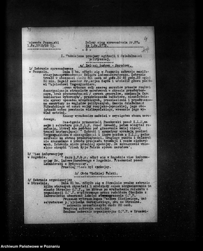 Obraz 8 z jednostki "Sprawozdania sytuacyjne tygodniowe za czas od 29 czerwca do 2 sierpnia 1928 r."