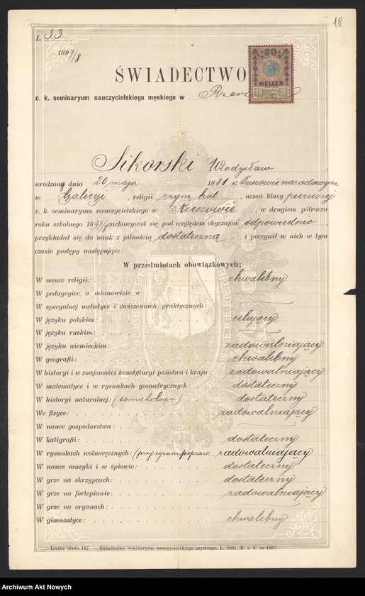 image.from.collection.number "Władysław Sikorski - biografia w dokumencie archiwalnym111"