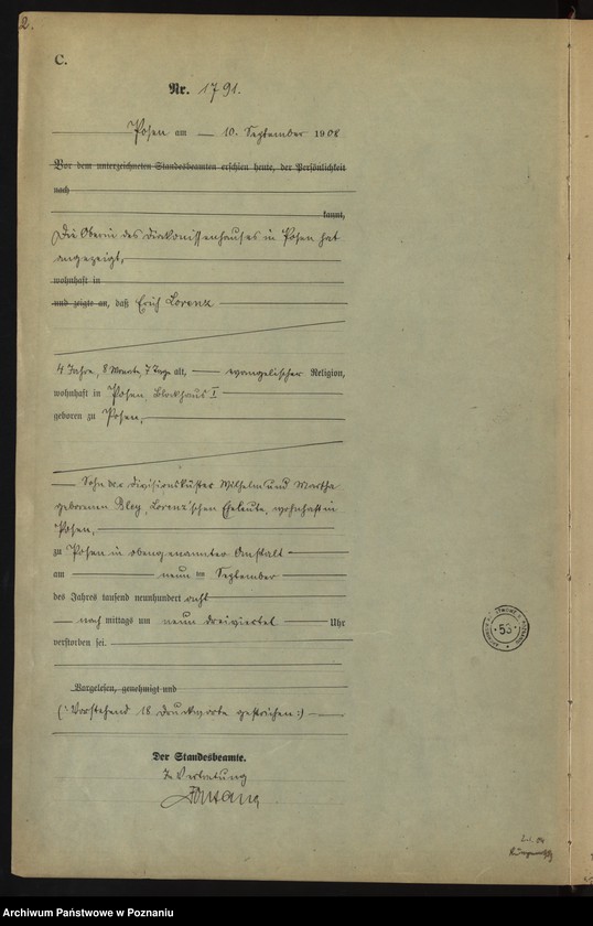 Obraz 4 z jednostki "Księga miejscowa zgonów tom IV [Rejestr główny zgonów]"