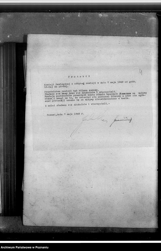 Obraz 8 z jednostki "Protokoły Komisji Rewizyjnej"