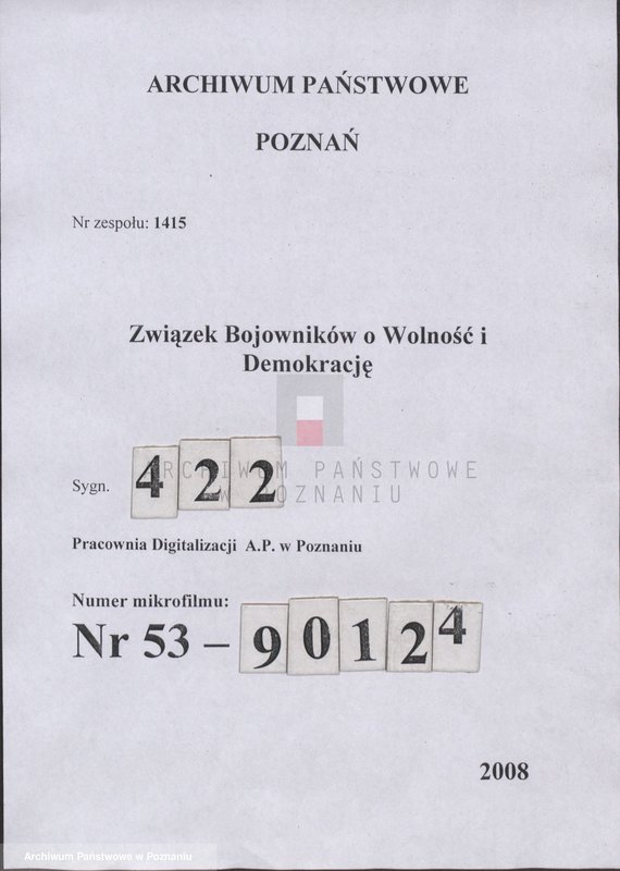 Obraz 1 z jednostki "Życiorysy powstańców wielkopolskich: J - tom lV /Jarzębowski Antoni - Jeszka Bolesław/."