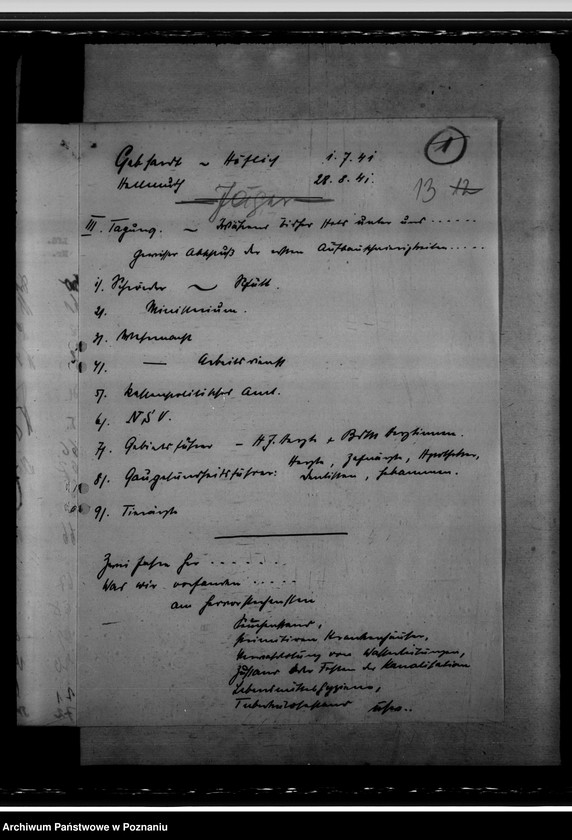 Obraz 18 z jednostki "Amtsarzttagung 8 - 10.11.1941 in Posen. Arbeitsübersicht der Gesundheitsämter"