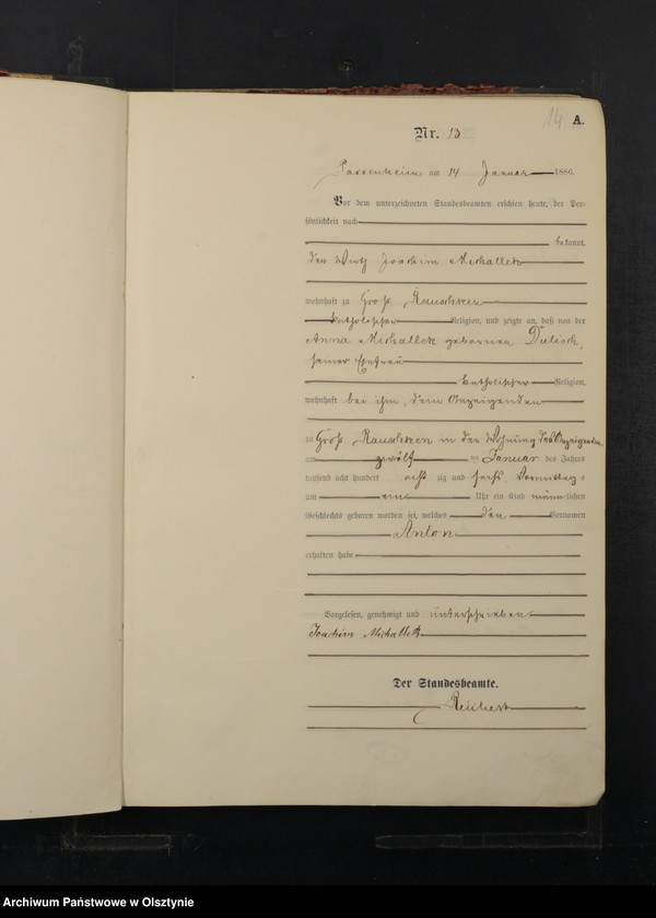 image.from.unit.number "Geburts-Haupt-Register Nr 1 - 257"