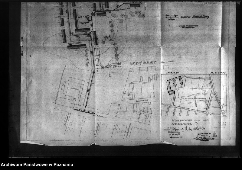 Obraz 8 z jednostki "Der Oberbürgermeister von Litzmannstadt. Finanzierungsbeihilfe "Am Wiesenhang". Wasserversorgung"