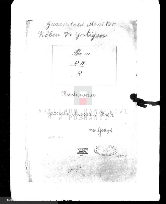 Obraz 3 z jednostki "Kwestionariusz - Gazownia Miejska w Krobi pow. gostyński"