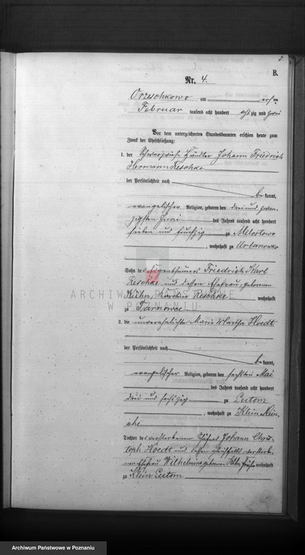 Obraz 9 z jednostki "Księga małżeństw"