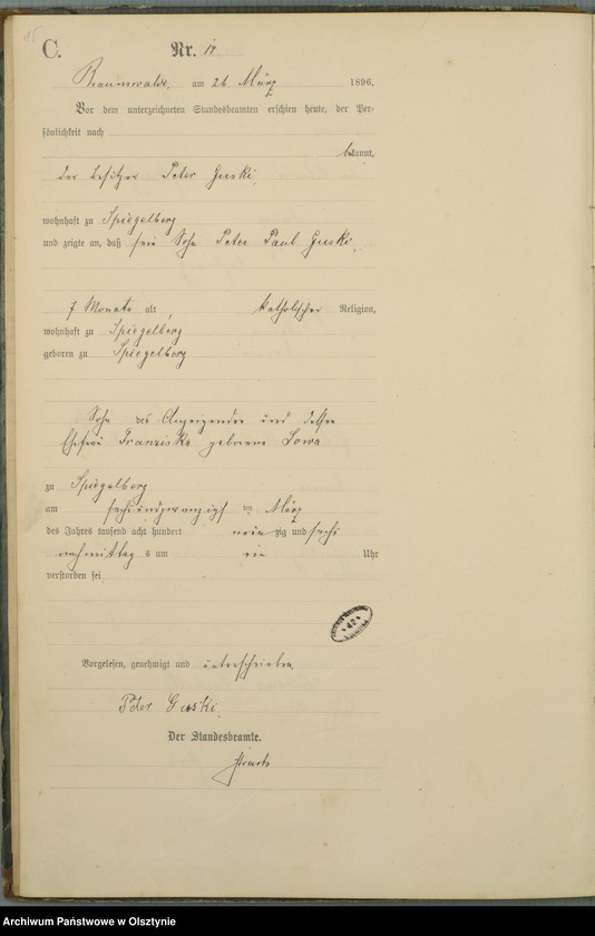 image.from.unit.number "Sterbe-Haupt-Register Nr 1 - 49"