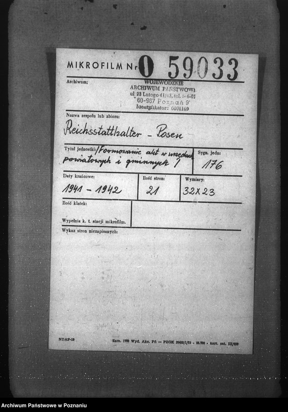 Obraz 2 z jednostki "Formowanie akt w urzędach powiatowych i gminnych"