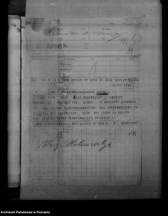 Obraz 8 z jednostki "Personalia urzędników rejencyjnych, landratów, urzędników landrackich oraz miejskich"