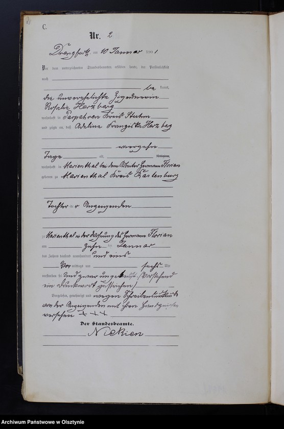 image.from.unit.number "Sterbe-Haupt-Register Nr 1 - 85"