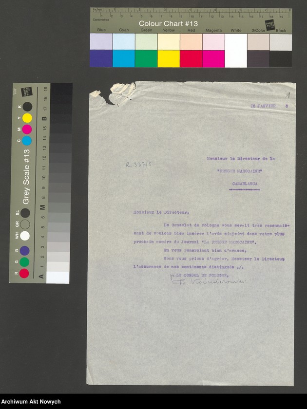 image.from.unit "Obchody i uroczystości. Obchód Święta Narodowego. Korespondencja."