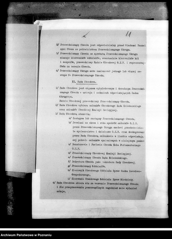 Obraz 14 z jednostki "Okólniki, instrukcje, wytyczne, korespondencja dotycząca urządzenia Zjazdów Obywatelskich, wyborów do samorządów terytorialnych oraz Zespołu Wielkopolskiego Posłów i Senatorów Obozu Zjednoczenia Narodowego: wykazy członków"