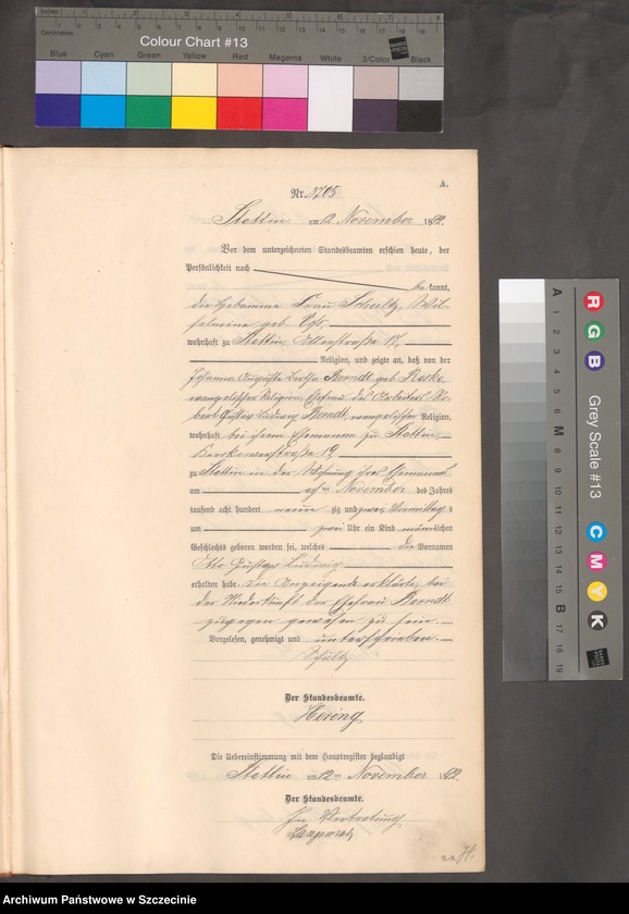 Obraz z jednostki "Geburts-Register (Neben-Register) Band IX"