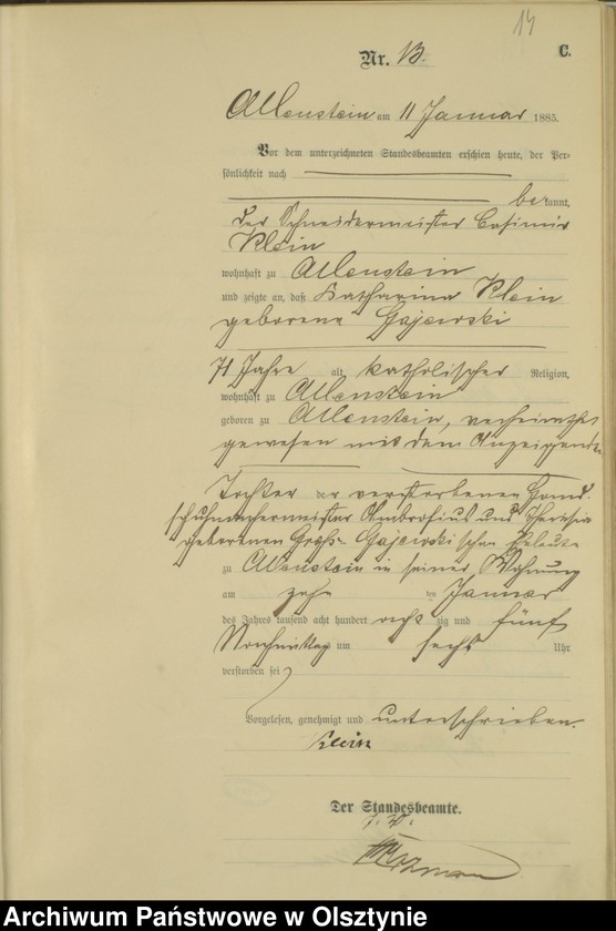 image.from.unit.number "Sterbe-Haupt-Register Nr 1 - 395"