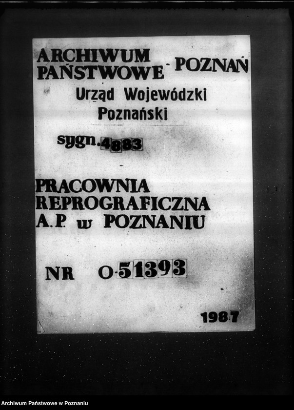 Obraz 1 z jednostki "Budowa warsztatu obróbki drzewa G. Kowalkiewiczowej Poznań Brama Dembińska 2"