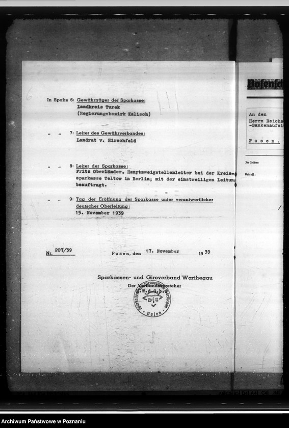 Obraz 9 z jednostki "Sparkassen und Giroverband Wartheland"