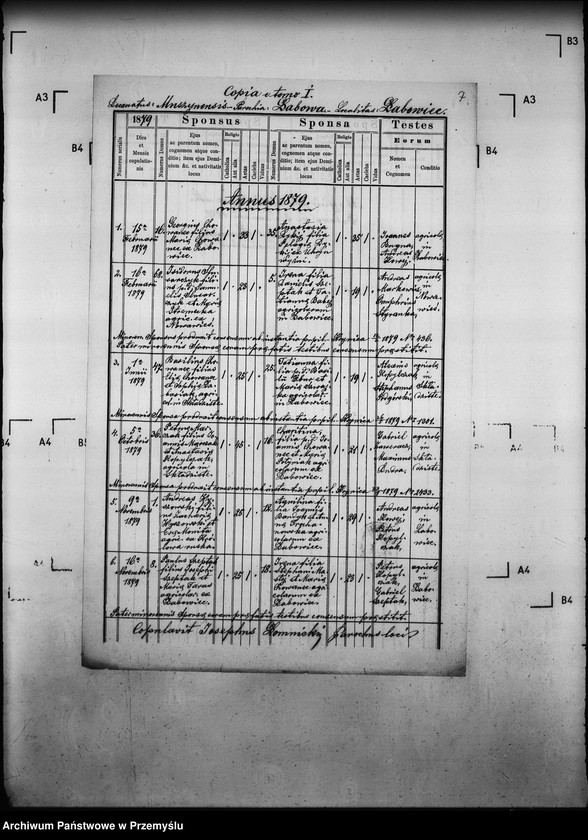 Obraz 11 z jednostki "[Kopie ksiąg metrykalnych parafii Łabowa z filiami Kotów, Łabowiec, Uhryń Niżny (dekanat Muszyna)]"