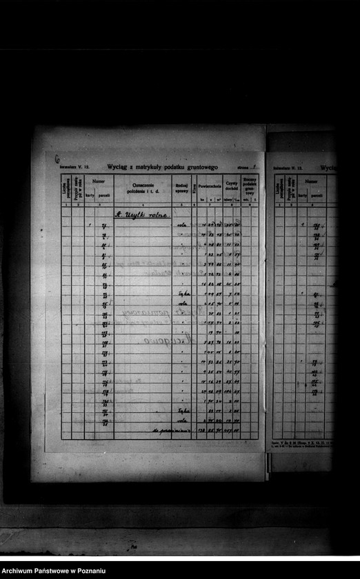 Obraz 10 z jednostki "Rejestr pomiarowy wyłączeń z art. 4 ustawy o wykonaniu reformy rolnej majątku Arongowo"