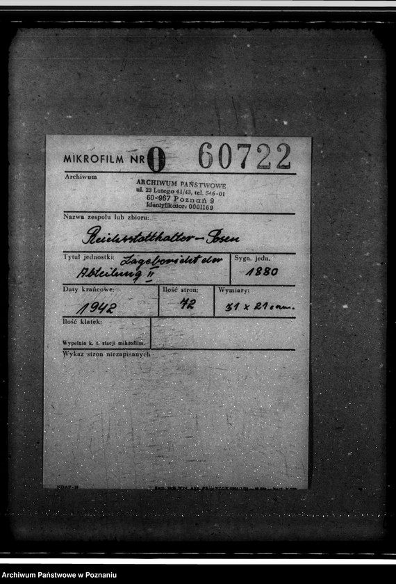 Obraz 2 z jednostki "Lagebericht der Abeilung II"