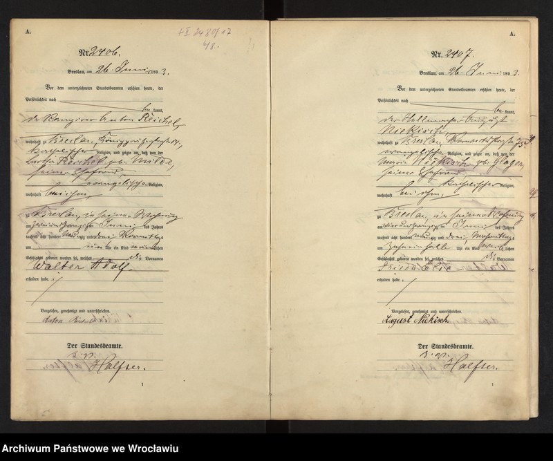 image.from.unit.number "Geburts-Haupt-Register Breslau II 1893 Band 7"