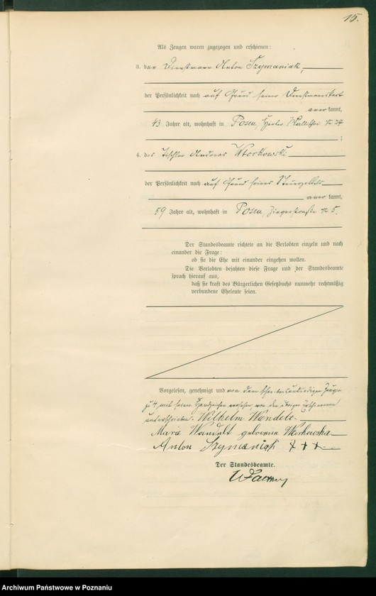 Obraz 17 z jednostki "Księga miejscowa małżeństw t. I"