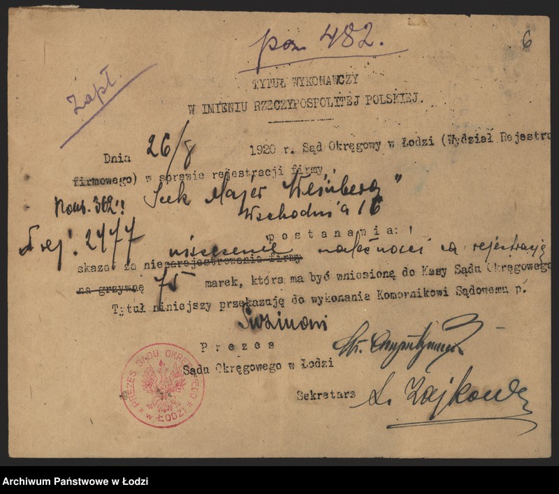 Obraz 8 z jednostki "Icek Maier Weinberg- cukiernia"