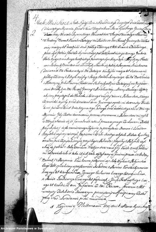 image.from.unit.number "Akta Zaślubionych Gminy Mirosławskiey na Rok 1822"