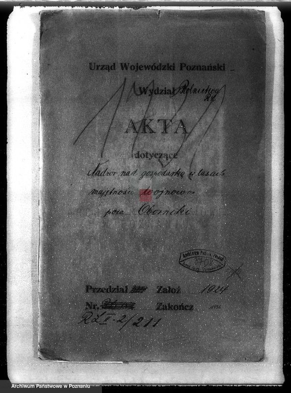 Obraz 4 z jednostki "Nadzór nad gospodarką w lasach majętności Wojnowo powiat obornicki"