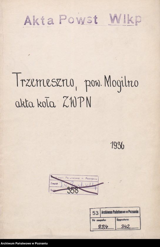 Obraz 3 z jednostki "Trzemeszno, powiat Mogilno - akta koła."