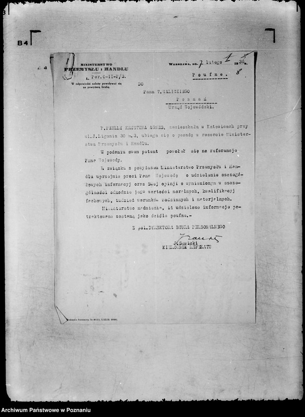 Obraz 13 z jednostki "/Sprawy personalne opinie o referentach wojskowych/"