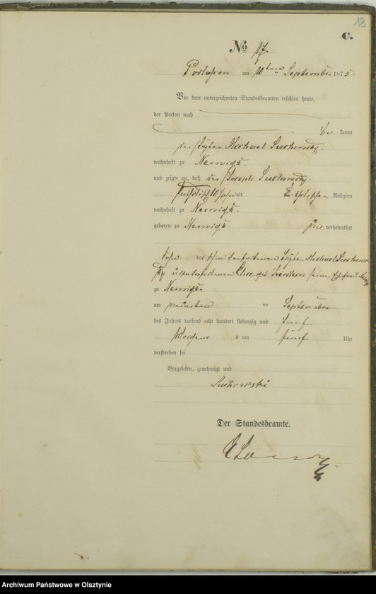 image.from.unit.number "Haupt-Sterbe-Register Nr 1 - 32"