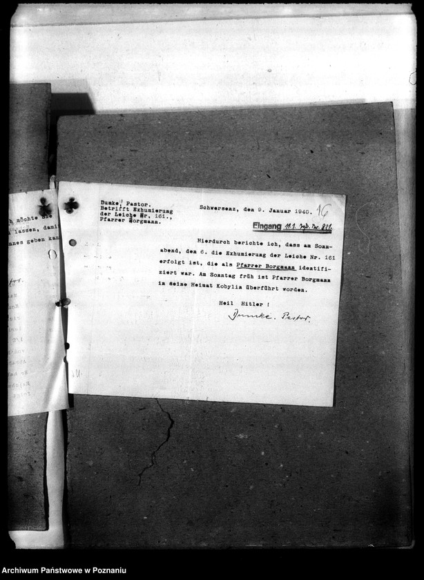 Obraz 20 z jednostki "Korespondencja w sprawie miejscowych Niemców, którzy zginęli w 1939 roku A - K"