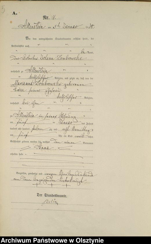 image.from.unit.number "Geburts-Haupt-Register Nr 1 - 304"