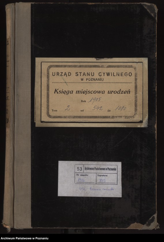 Obraz 2 z jednostki "Księga miejscowa urodzeń tom II"