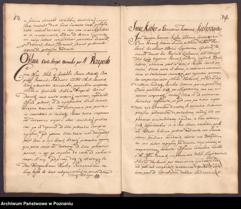 Obraz 20 z jednostki "Liber actorum officii consularis civitatis Posnaniae."