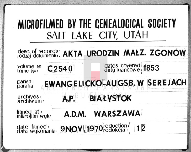 image.from.unit.number "Duplikat aktów stanu cywilnego urodzenia, małżeństw i zejścia w filiale Ewangelicko-Augsb. w Serejach za rok 1853"