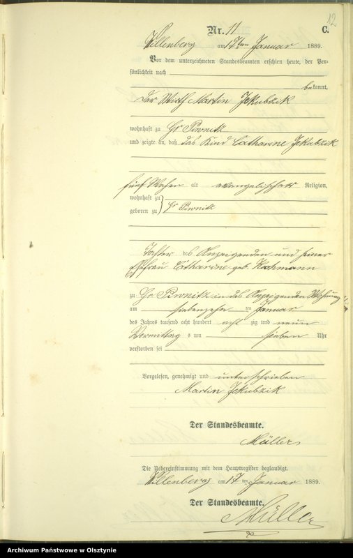 image.from.unit.number "Sterbe-Neben-Register Nr 1 - 174"