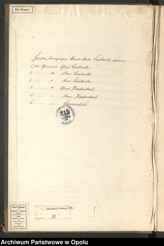 image.from.unit.number "Sterbe-Neben-Register Standes-Amt Leubusch 1892"